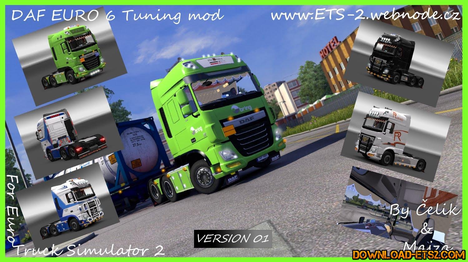 DAF XF EURO 6 TUNING MOD for ETS2