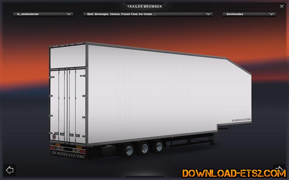 KRONE DOUBLEDECKER REFRIGERATED TRAILER by Da Modza Customs