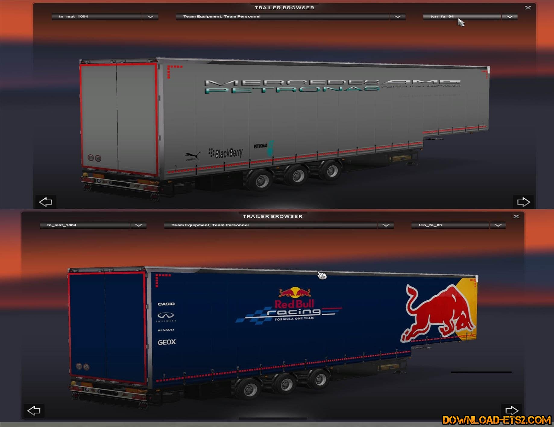 REALISTIC F1 TRAILER PACK by EpicModTeam