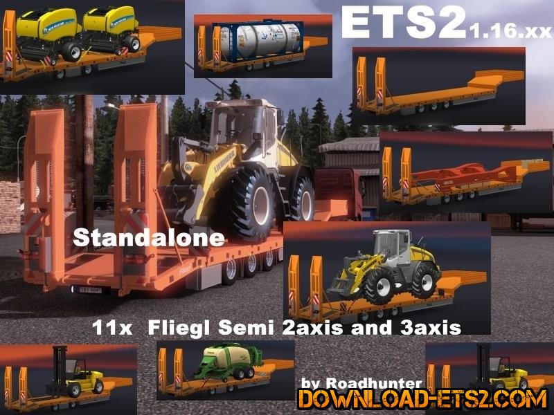 11X FLIEGL SEMI TRAILER PACK by Roadhunter