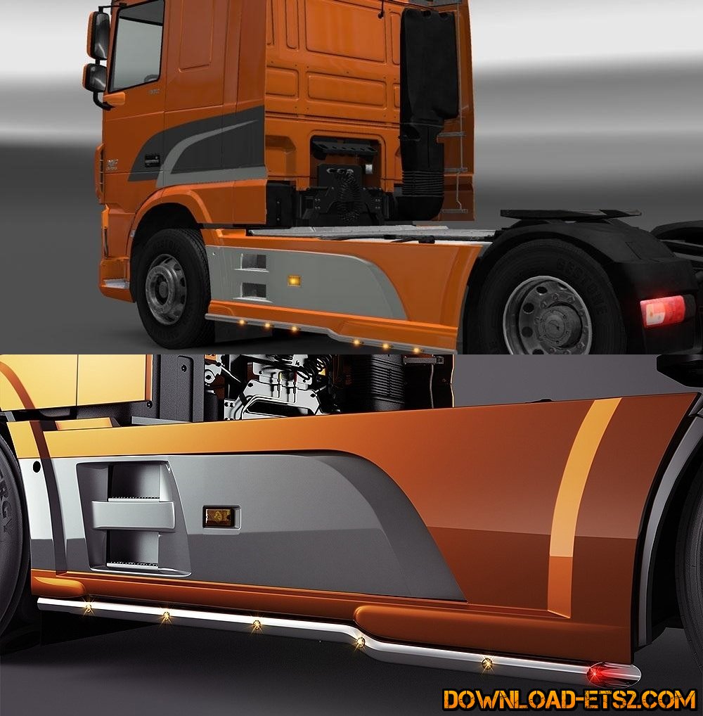 DAF XF EURO 6 SIDESKIRTS for ETS2