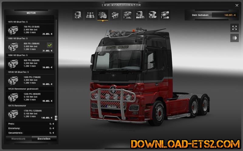 BONUS ENGINE V4B for ETS2