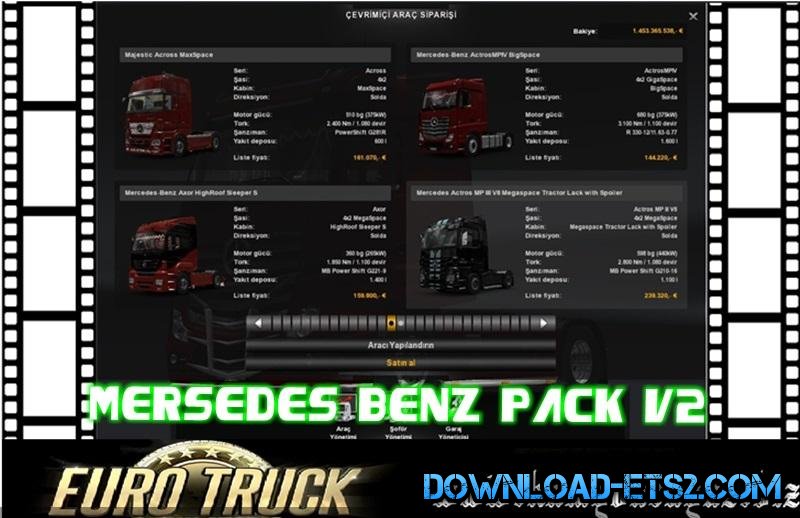 Mercedes Benz Pack v2 for ETS2