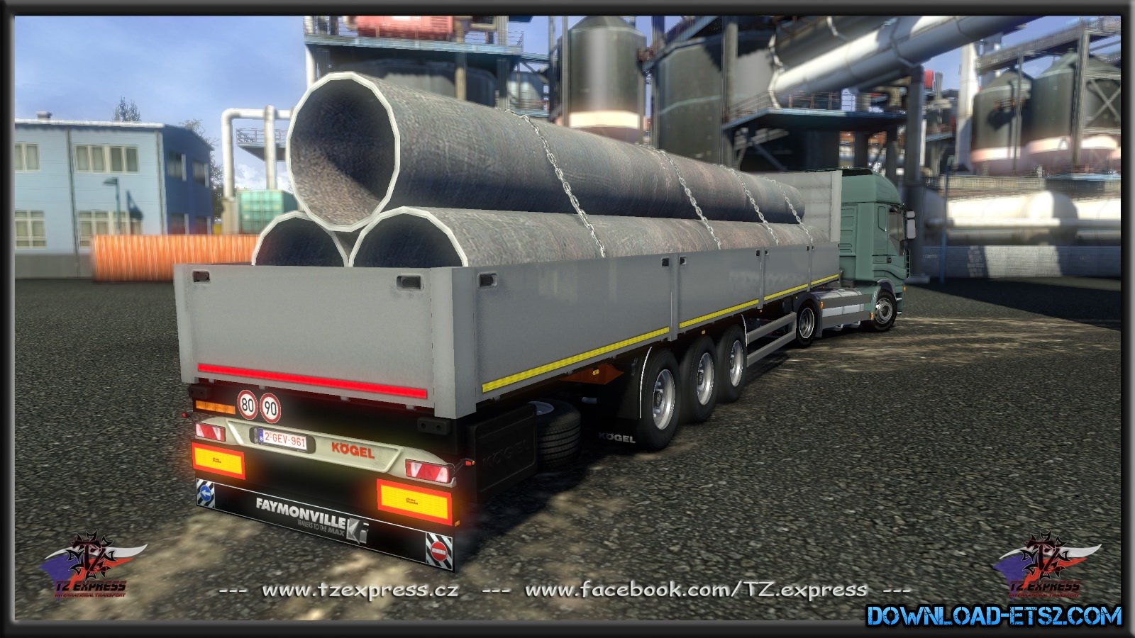 TZ Express Koegel Flatbed for ETS2