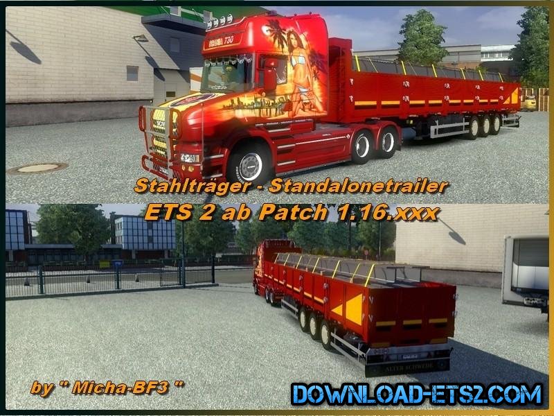 TRAILER WITH STEEL BEAMS v1.0 for ETS2