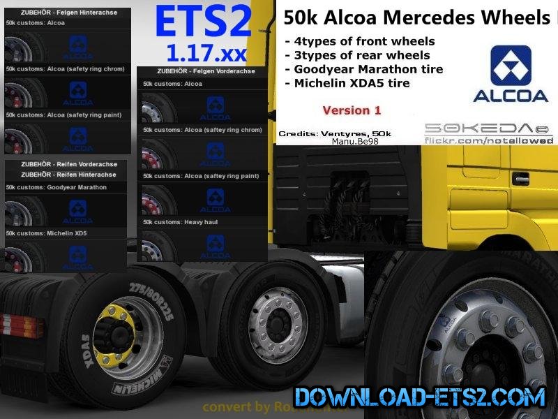 50K MERCEDES ALCOA WHEELS PACK V1.0