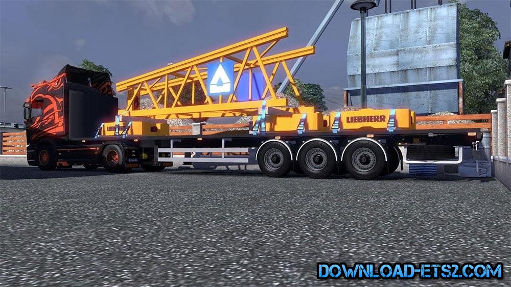 FLATBED WITH CRANE ELEMENT by Savoyard Custom