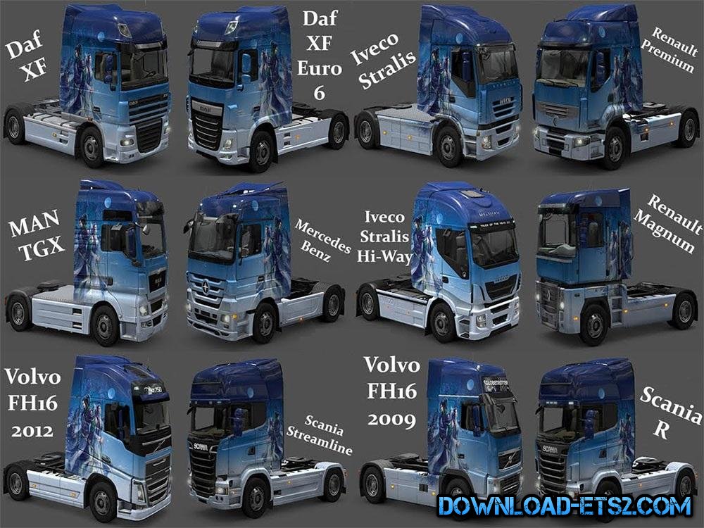 FANTASTIC NIGHT SKIN PACK for ETS2