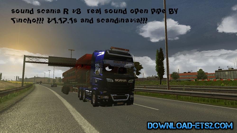 SCANIA R V8 SOUND MOD for ETS2