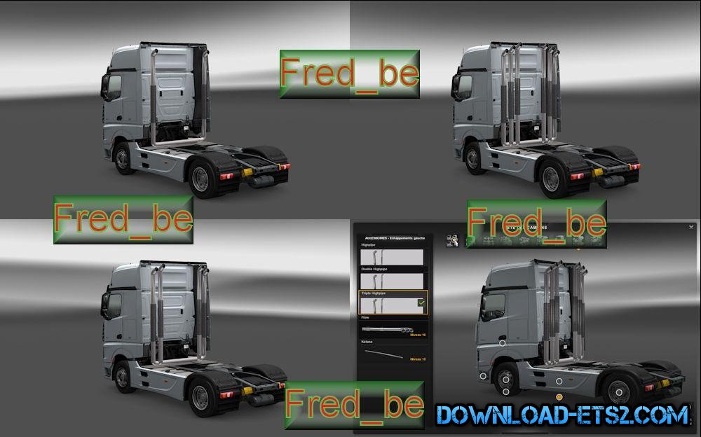 HIGHPIPE FOR MERCEDES ACTROS 2014 [1.18.X]