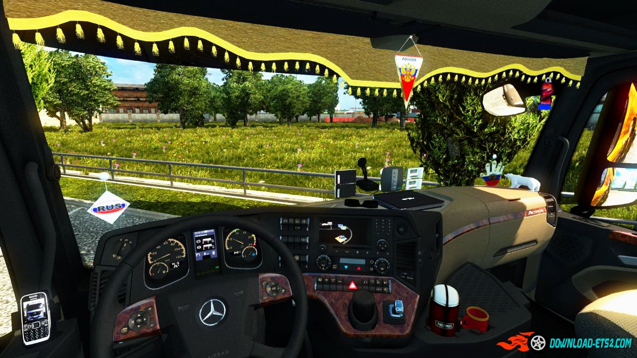 Interior Mercedes Actros MP4 + Accesories v1.0 by daf1