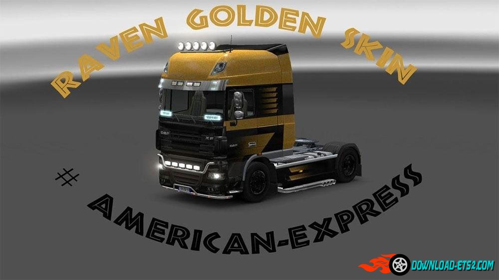 SKIN RAVEN GOLD DAF XL