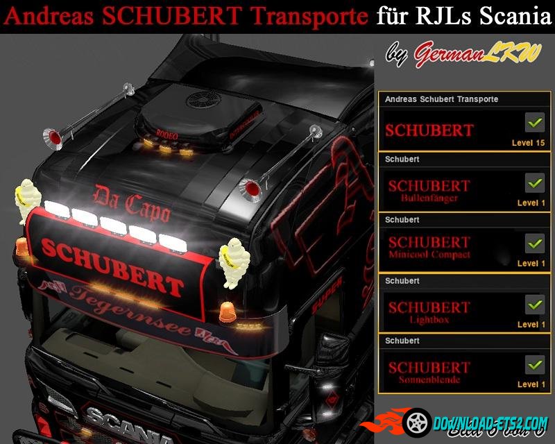 Andreas Schubert Megamod for RJL's Scania V1.0