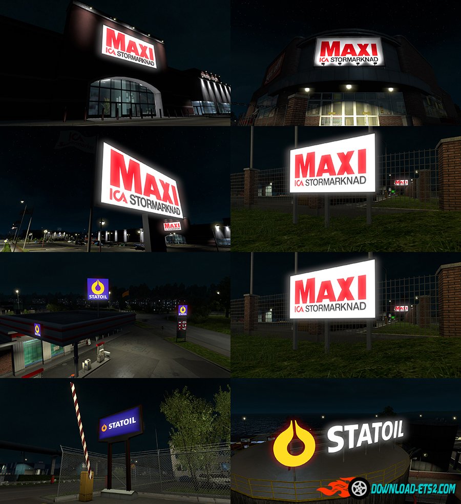 Real Company Sign Models 3D - Scandinavia