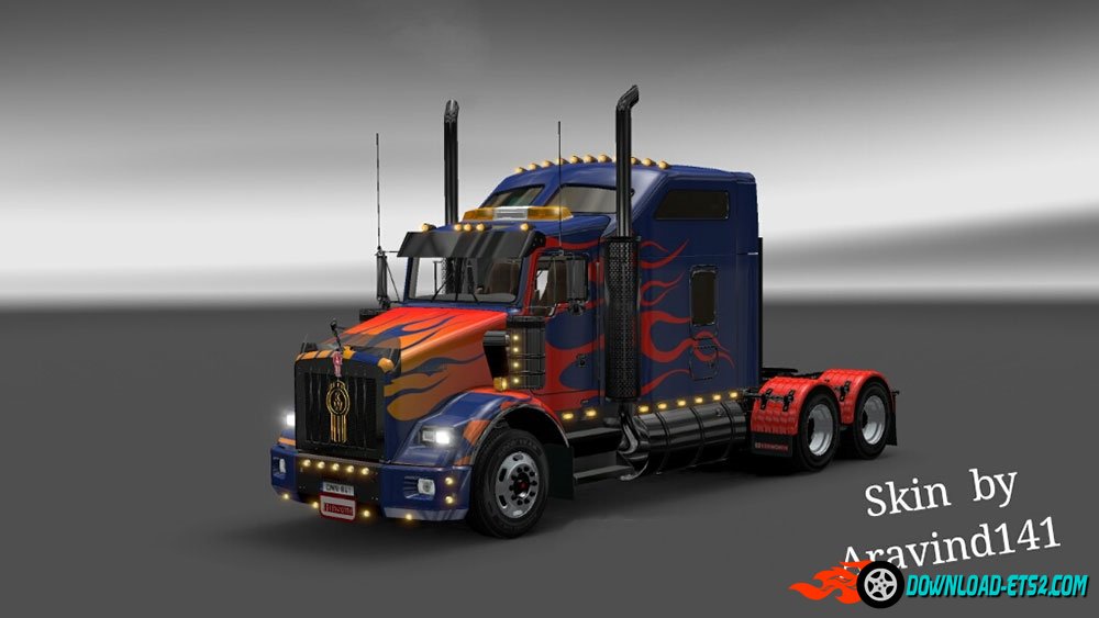 Kenworth T800 Optimus Prime Skin