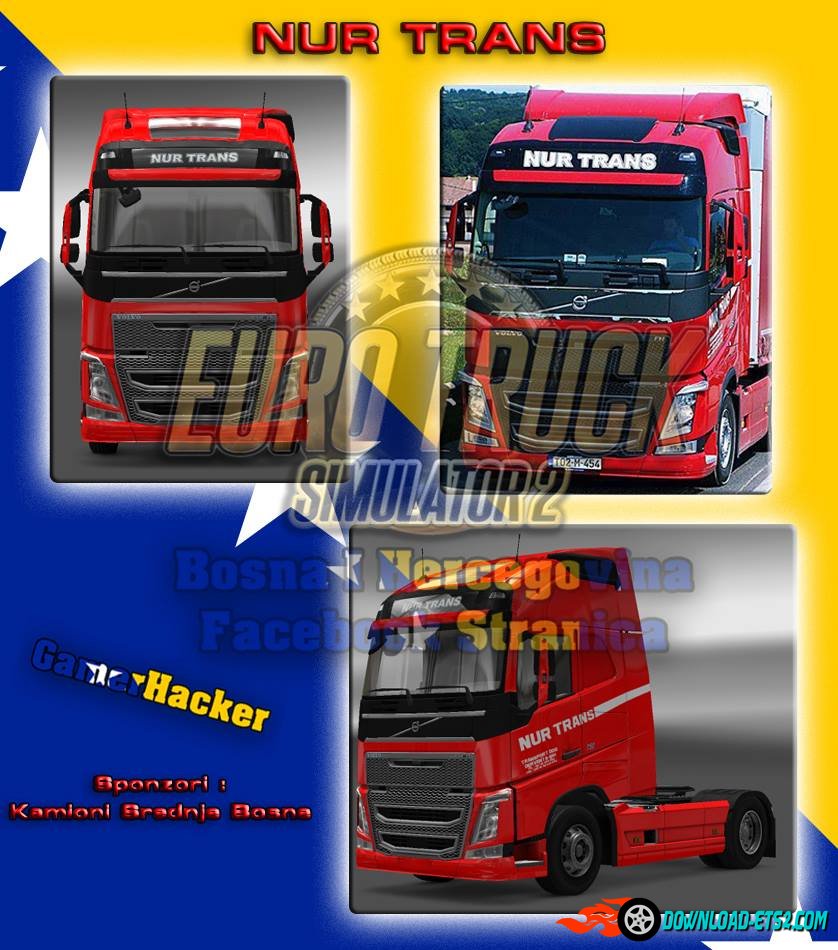 VOLVO FH NUR TRANS RED SKIN