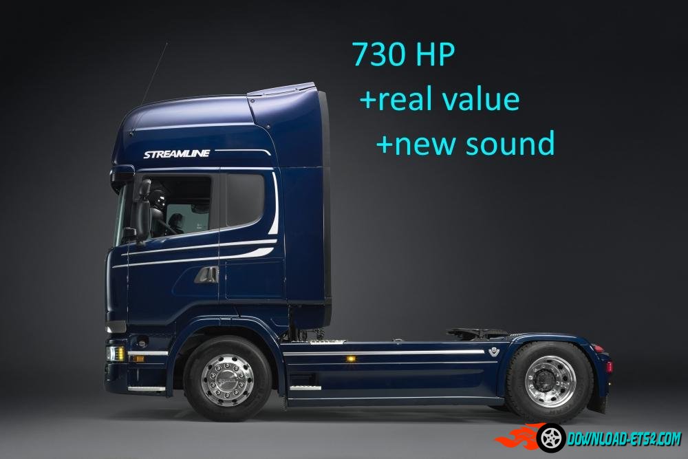 SCANIA R & S730 ENGINE FACTORY SETTINGS AND SOUND V1.1