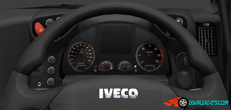 HD GAUGES AND INTERIOR IVECO STRALIS V1.1