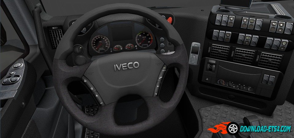 HD GAUGES AND INTERIOR IVECO STRALIS V1.1