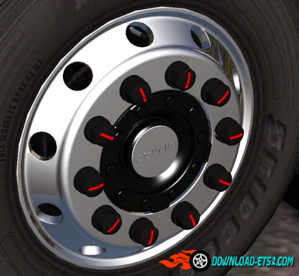 Discs with Continental Tires for Scania