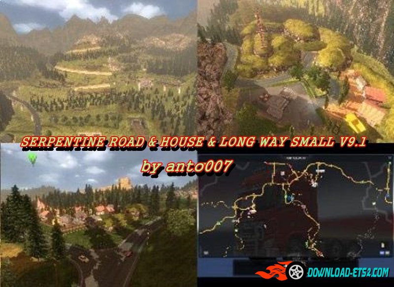 SERPENTINE ROAD & HOUSE & LONG WAY SMALL V9.1