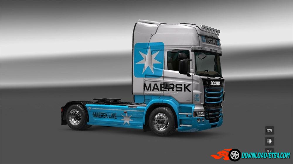 SCANIA RJL TOPLINE MAERSK LINE SKIN