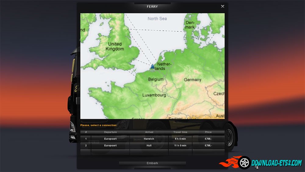 World map v1 for ETS2 v1.18-1.19