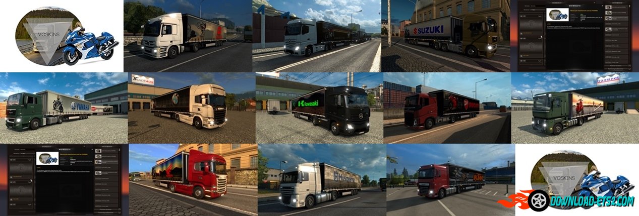 Motorcycle manufacturer Trailer Pack by VGSKINS