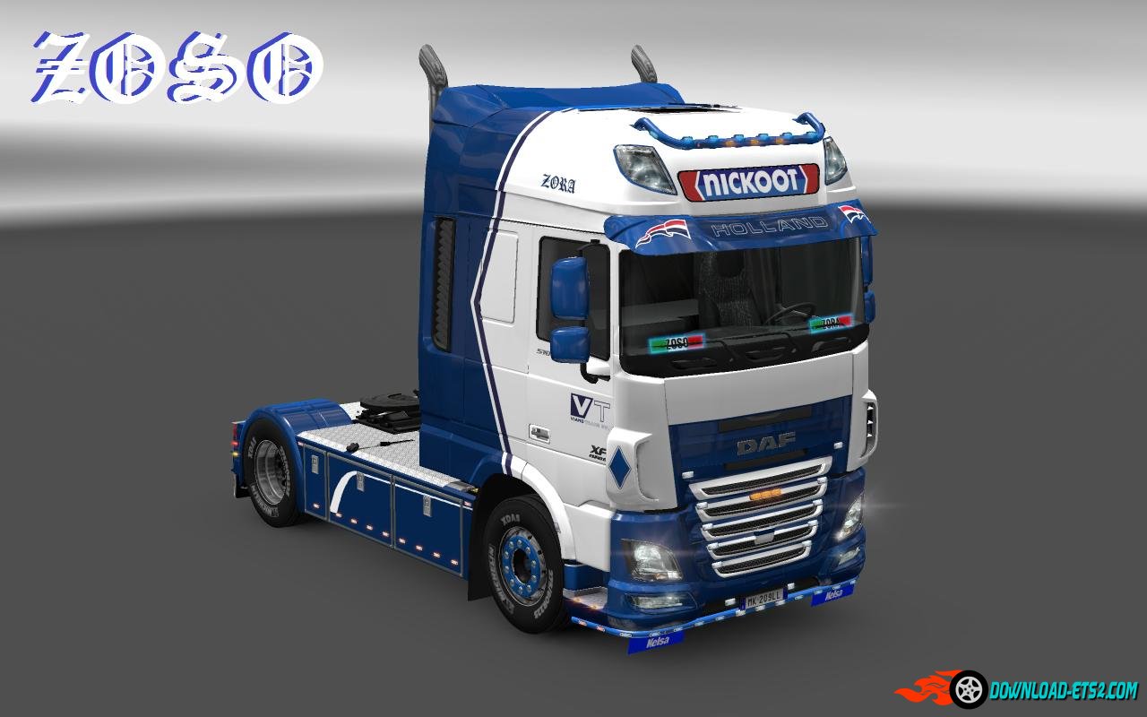 DAF XF E6 (OHAHA) "NICKOOT" INTERNATIONALE KOELTRANSPORTEN SKIN