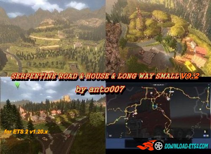 SERPENTINE ROAD & HOUSE & LONG WAY SMALL V9.2