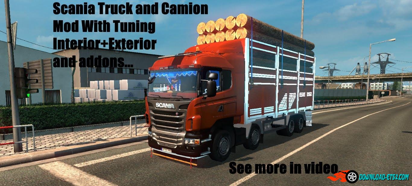 SCANIA 8X4 CAMION AND TRUCK+ADDONS