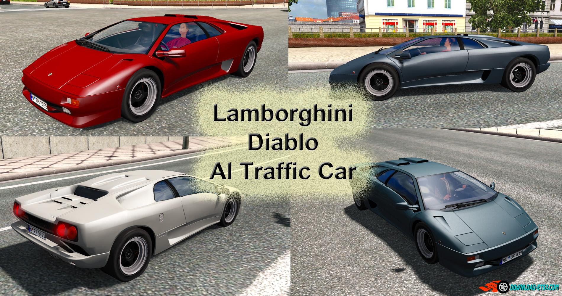 LAMBORGHINI DIABLO AI TRAFFIC CAR