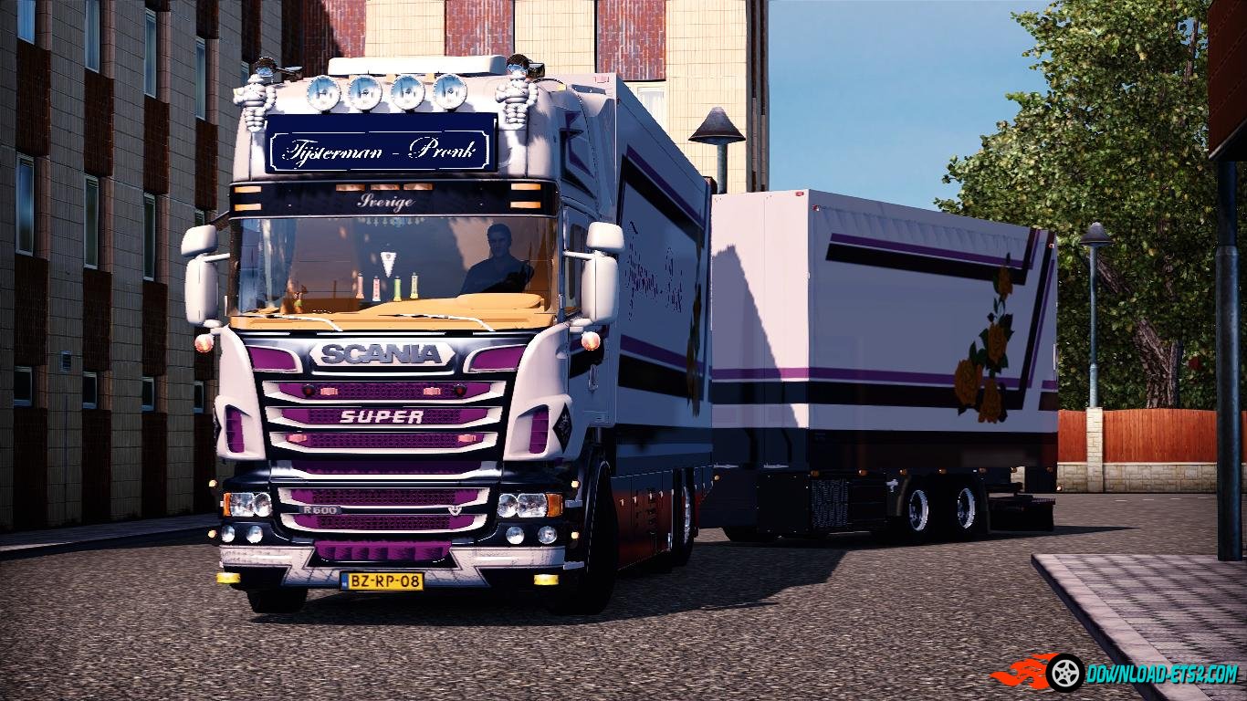 SCANIA R500 TIJSTERMAN + SOUNDS + TRAILER