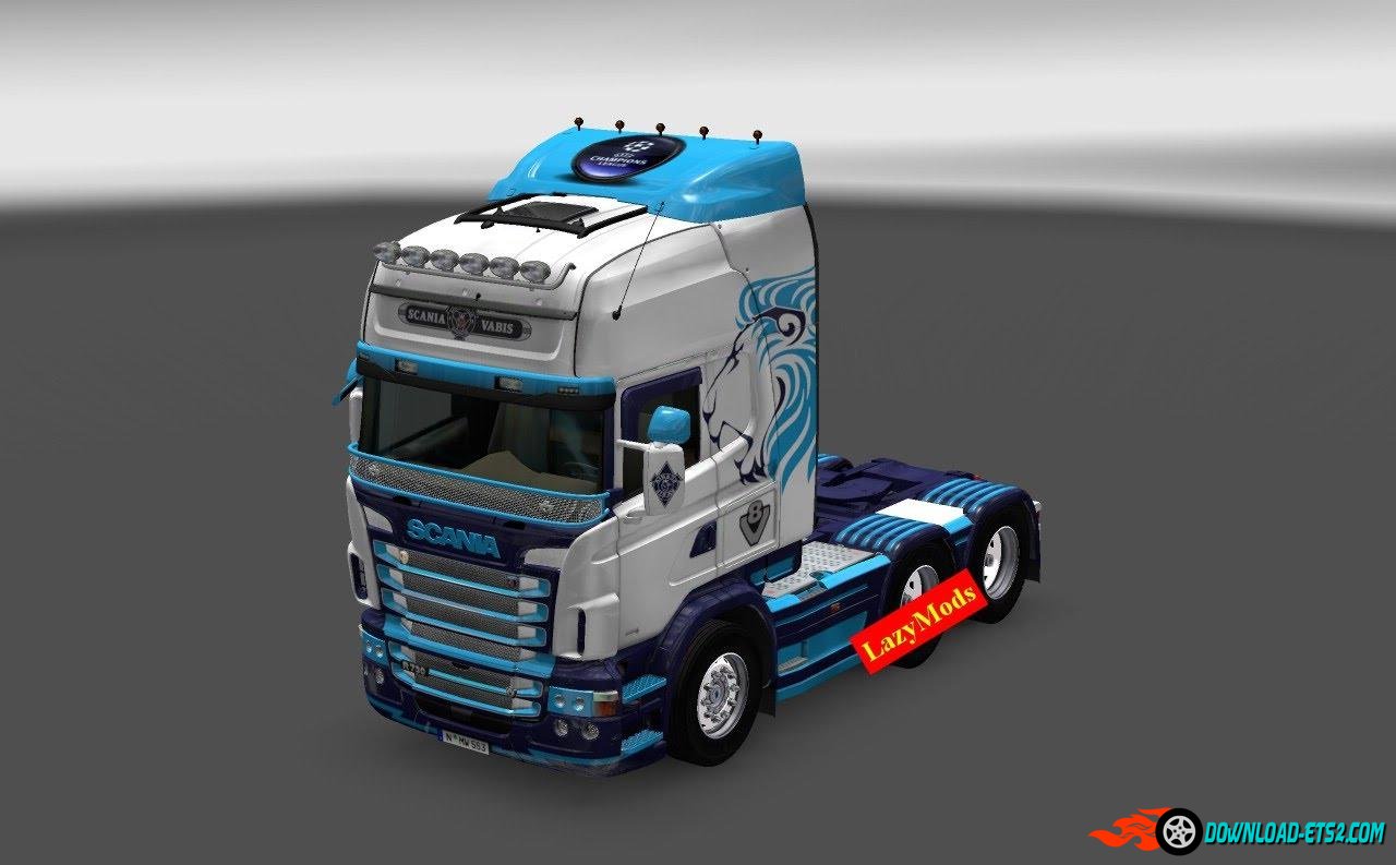 Scania RJL V8 Barclays Skin by LazyMods