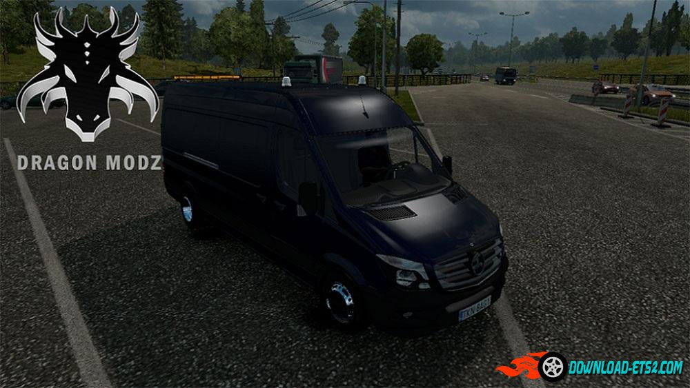 Mercedes Sprinter Long 2015 + Interior v0.9 (Beta)