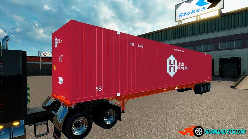 Trailer Chassis Container 53ft v1.1