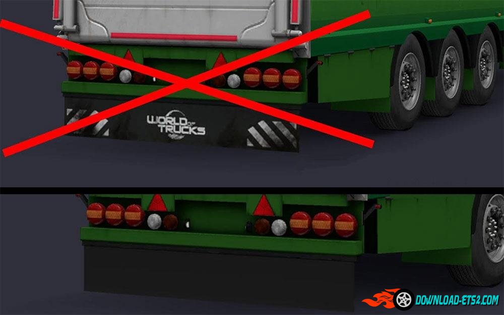 Removed the "WoT" Logo in the Livestock trailer