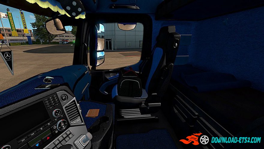 Mercedes Benz Actros Mp4 Blue&Black İnterior