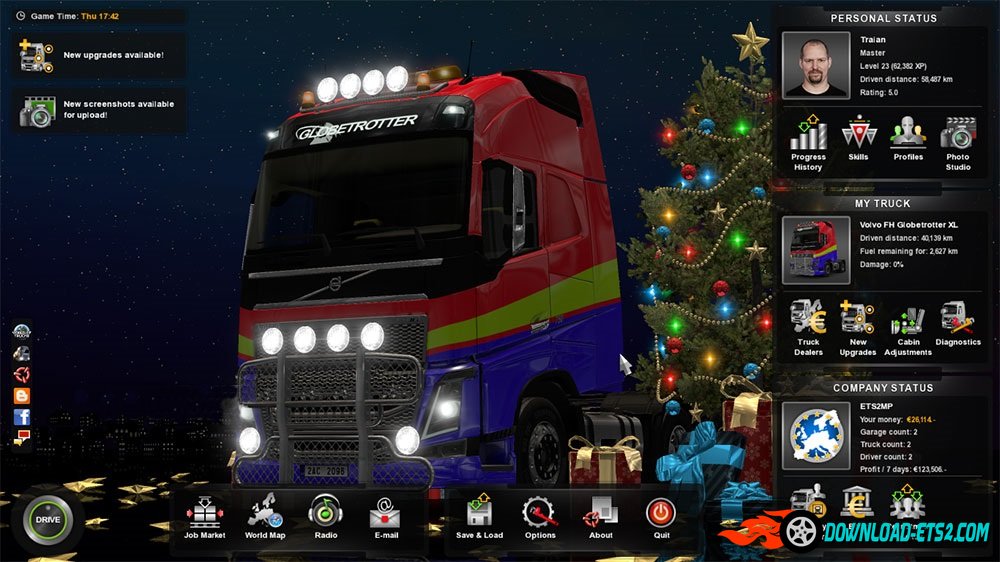 ETS2 Profile v1.22 (Level 23)