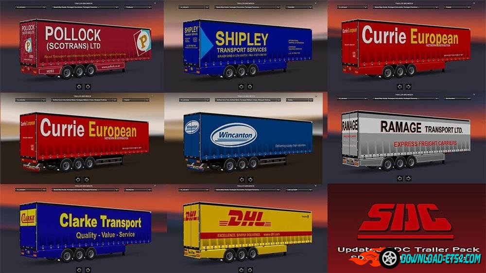 SDC Fixed/Tweaked Trailer Pack (Standalone)