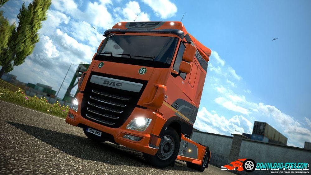 DAF XF Euro 6 Original and Metallic paintjob with stickers