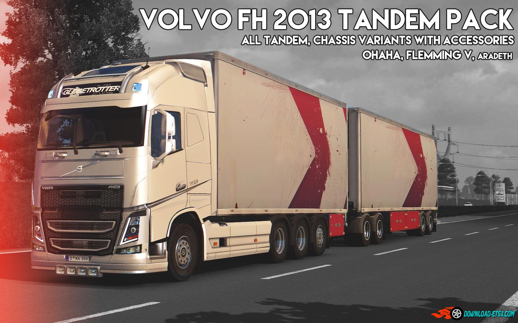 Volvo FH 2013 [ohaha] Tandem Pack + Accessories v1.1