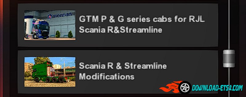 GTM P and G cabs for RJL's Scania R&S v2.5