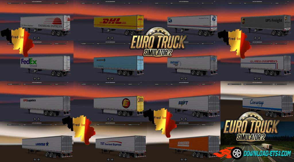 Trailers Pack Reefer ATS for ETS2