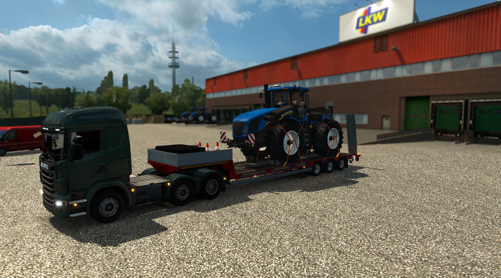 Single trailer "New Holland T9560"