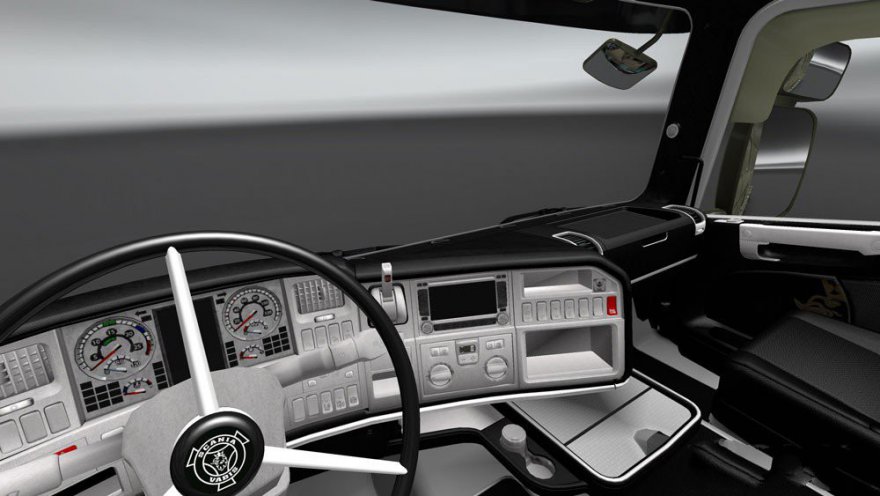 Interior Scania RJL (Black-White)