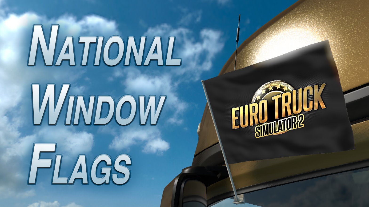 National Window Flags DLC for Euro Truck Simulator 2