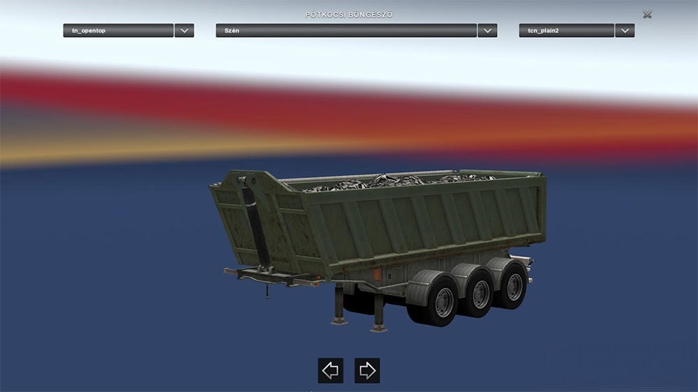 Opentop trailer for ETS2