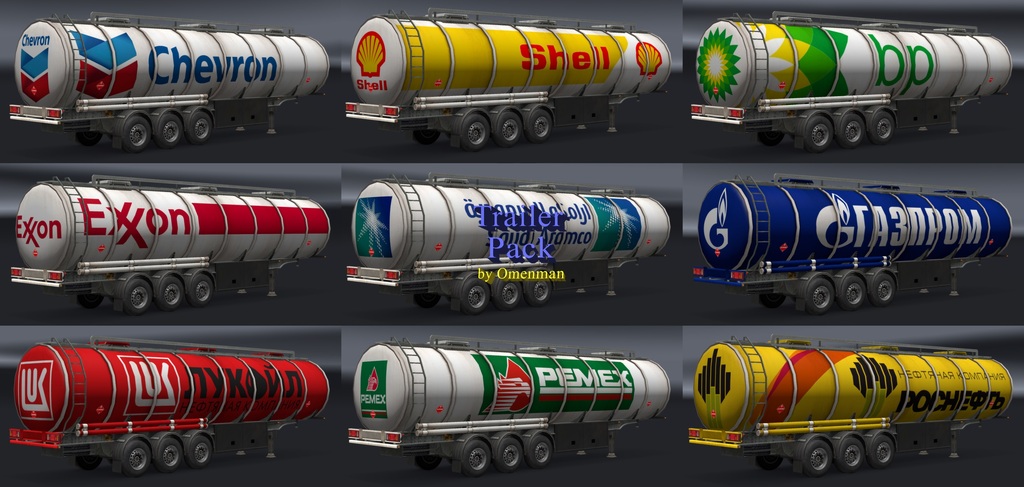 Fuel Cistern Trailers Pack v 2.0 by Omenman