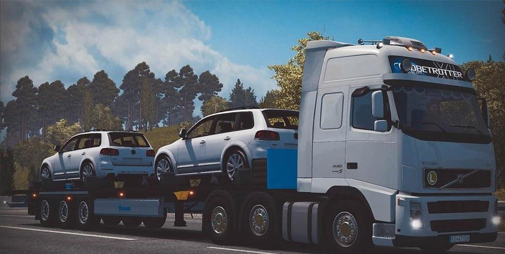 Trailer Krone with Passat cars v1.0 (v1.24.x)